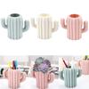 1~10PCS Creative Student Pen Holder Stationery Desktop Cactus Desk Multifunction Storage Box PE Pen Container Brush Pot Office