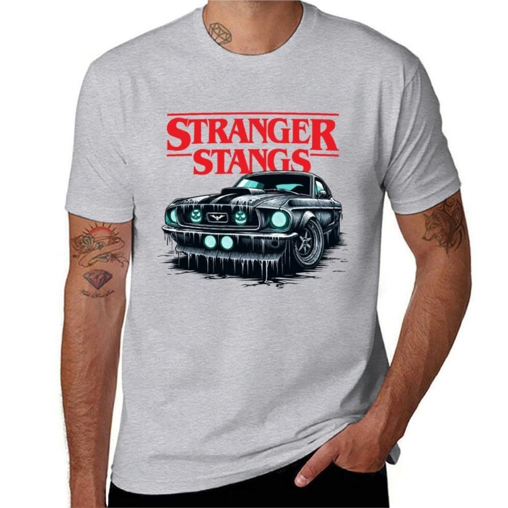Stranger Stangs - Car - 2 v2 - Horror T-Shirt blanks blacks boys animal print for a boy mens big and tall t shirts