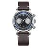 ADDIESDIVE 38mm Business Chronograph Watch Retro Leather 100m Diving VK64 NEW Men's Quartz Wristwatch Fashion Black Dial Watches