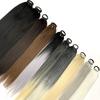 MISS WIG Ponytail Extensions Synthetic Boxing Braids Wrap Around Tail with Rubber Band Hair Ring 26 Inch DIY Brown Ombre Braid
