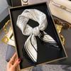70cm Korean-Style Silk Square Scarf: Fashionable, Versatile Neck Protection and Decorative Accessory
