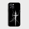 Кибер-сигил Линия креста Чехол для телефона Для iPhone 16,15,14,13,12,11 Plus,Pro Max,XS,X,XR,SE,Mini,8,7, Мягкий силикон Черный чехол