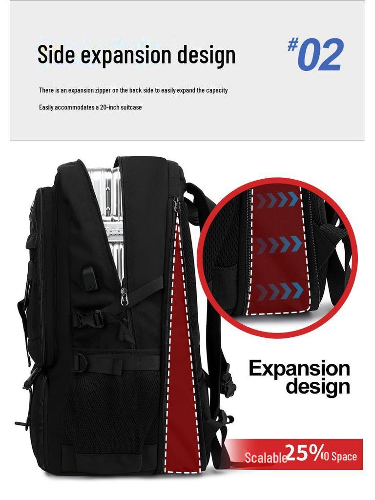 Мужской рюкзак большой вместимости для путешествий и альпинизма объемом 80 л