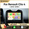 Ainavi Car Radio For Renault Clio 4 2012 - 2018 Wireless Carplay Android Auto Multimedia Player Stereo 2Din 4G Wifi DSP