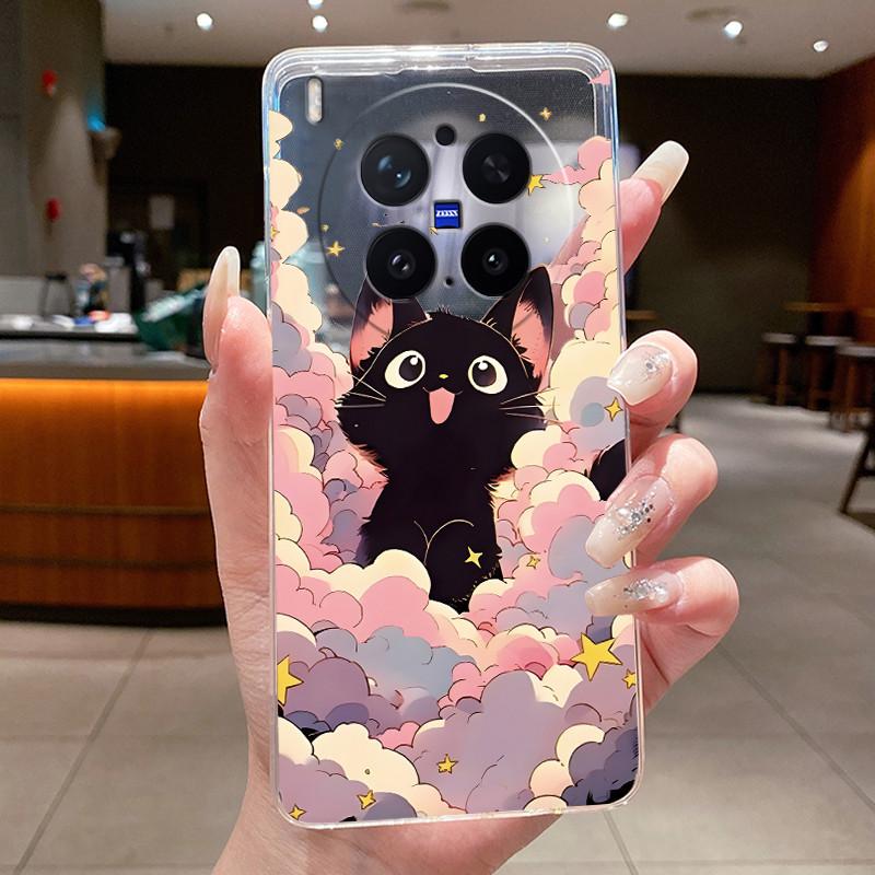 Модный Чехол-Вулкан для Vivo X300 Pro, Прозрачный Мягкий TPU, Защита от Царапин, Чехол для Пары