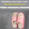 Полка для обуви из цельной нержавеющей стали, утолщенная, многофункциональная сушилка для обуви, защита от падения с балкона, прочная полка для обуви, легко сушить в общежитиях