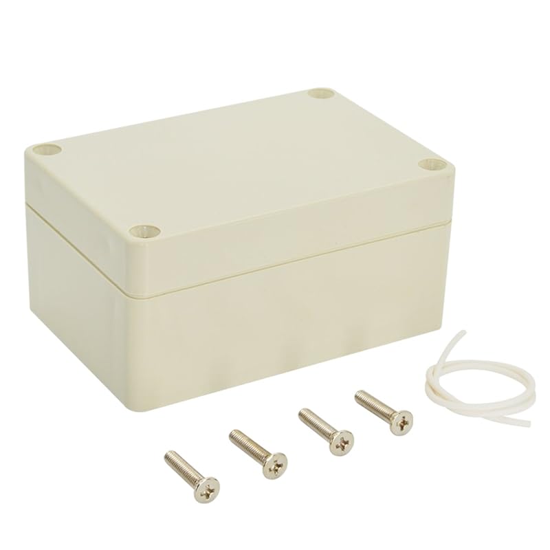 LeMotech Водонепроницаемая пылезащитная IP65 Пластиковая ABS Распределительная коробка Универсальный корпус для электрических проектов Светло-серый 3,3 x 2,3 x 1,3 дюйма (83 x 58 x 33 мм)