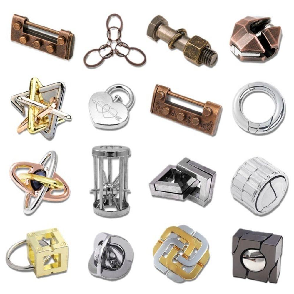 Luban Lock цинковый сплав головоломка игрушки разблокировать игрушка Luban Lock головоломка игрушка для детей