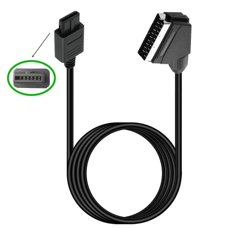 SCART RGBs Кабель для игровых систем N64 180см Медные жилы Повышенная стабильность сигнала