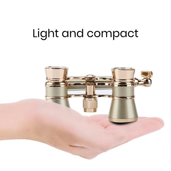 Портативные бинокулярные телескопы для взрослых и детей, ретро-телескоп большого радиуса действия с ручкой для наблюдения за птицами на концертах, футбольных матчах