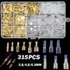 Lugs Connectors Electrical Wire Terminals Crimp Set 315pcs Cable Spade