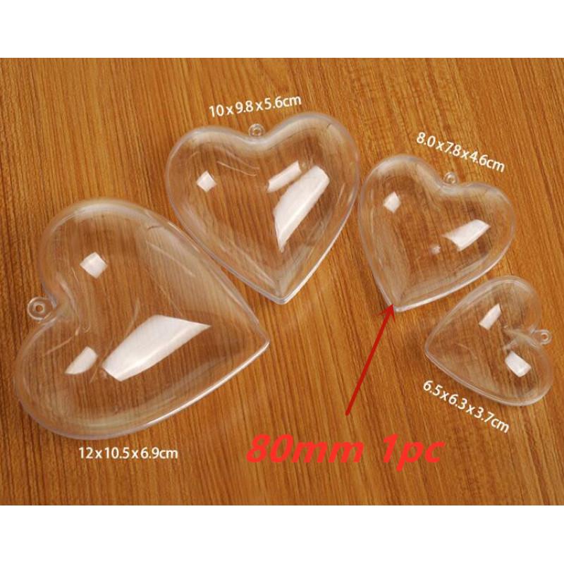 Прозрачный полый пластиковый шар, используемый в качестве рождественского украшения, коробки для конфет и подвески вечных цветов