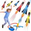 Toy Rocket Launcher for Kids, Stomp To Flying Foam Rocket  Jump Air Launch Pad, Fun Outdoor Activitie Sport Game for Children