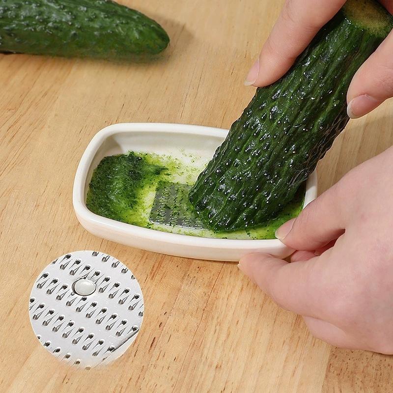 Кухонный имбирный сок, измельчение имбирного пюре из чеснока, волшебная мельница для васаби и горчицы, контейнер для натирания чеснока, удобный и практичный