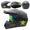 Cross Border Exclusive Full Coverage Four Season Off-road Motorcycle Helmet Off-road Racing Downhill Pedal Helmet Men's Wind Goggles