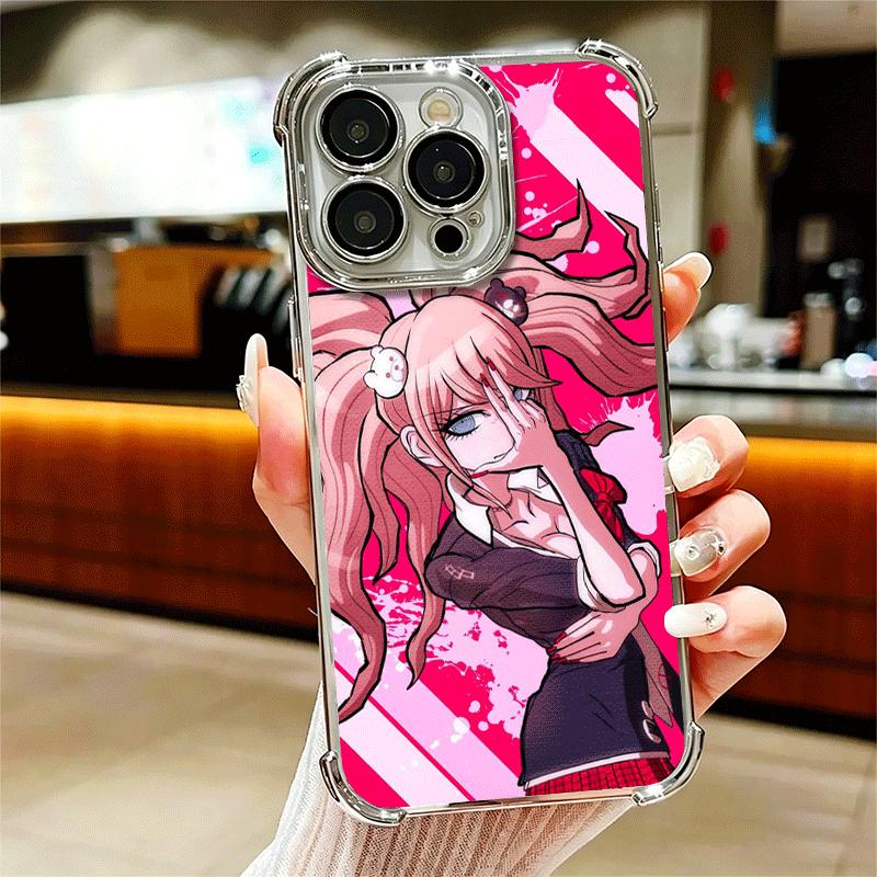 Аниме D-Danganronpa Покрытие Чехол для телефона Для iPhone 16 17 Pro Max Air 16E 14 15 Plus 12 13 Mini Противоударный Чехол с Airbag
