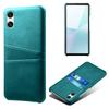 Для Sony Xperia 10 VI Чехол с кожаным покрытием PC Phone Cover Задняя крышка с двумя слотами для карт
