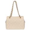 Chanel No. 8 Standard Chain Tote Bag Caviar Handbag IvoryUsed