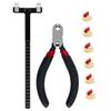 Bow String Nocking Points Set T Square Ruler with Plier Nocking Point Buckles for Recurve Bow Bowstring Accessories