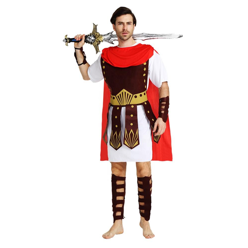 Carnival Party Masquerade Adult Cosplay Caesars Crusader Spartan Warrior Men Halloween Ancient Roman Warrior