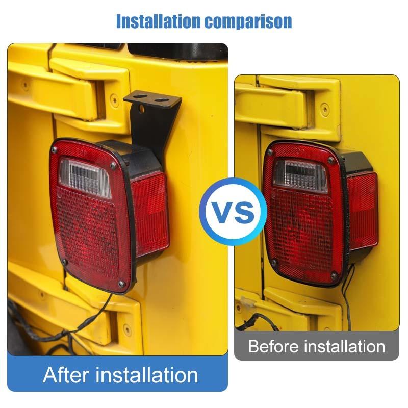 Tail Light Antenna Bracket Antenna Mount Stand For Jeep Wrangler TJ 1997-2006 Exterior Accessories