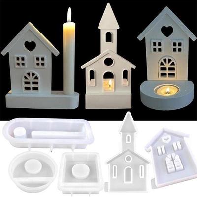 Декоративный дом, вставка в виде кролика, форма-кронштейн, сделай сам, замок, дом, декоративная форма для украшения, силиконовая форма «сделай сам»