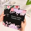 2025 Новый английский календарь Dark Mystery Garden на год, ежегодный подвесной планировщик для гостиной, спальни, современный простой настенный декор
