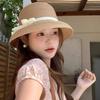 Hepburn Weaving Cap French Bucket Sun Hat Elegant Visor Basin Cap  Outdoor