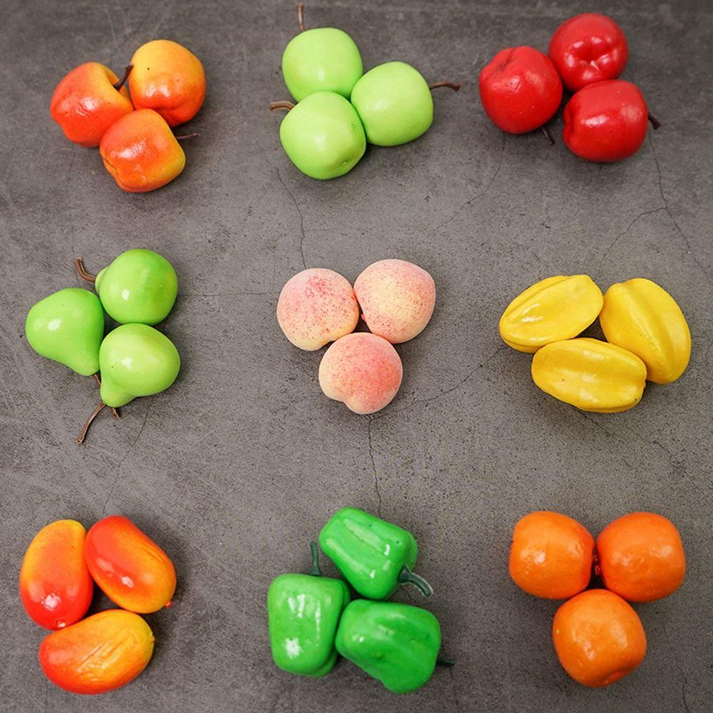 Peach Orange Home Decoration Artificial Fruits Fake Fruits Artificial Foods Simulation Vegetable