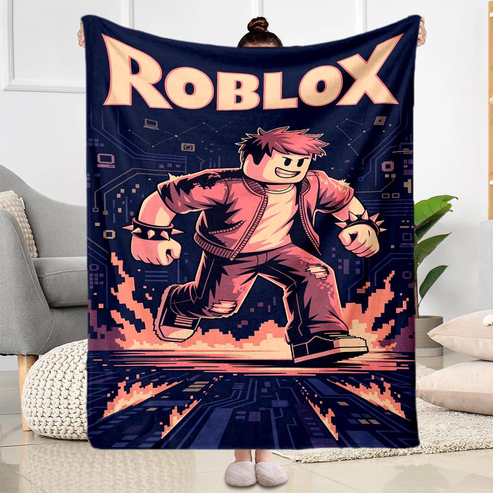 Roblox 86 Blanket Warmthful Decor Great for Livingroom Chair Picnics Four Seasons Multipurpose Warmthful Decor Best Holiday Gift for Friends Family