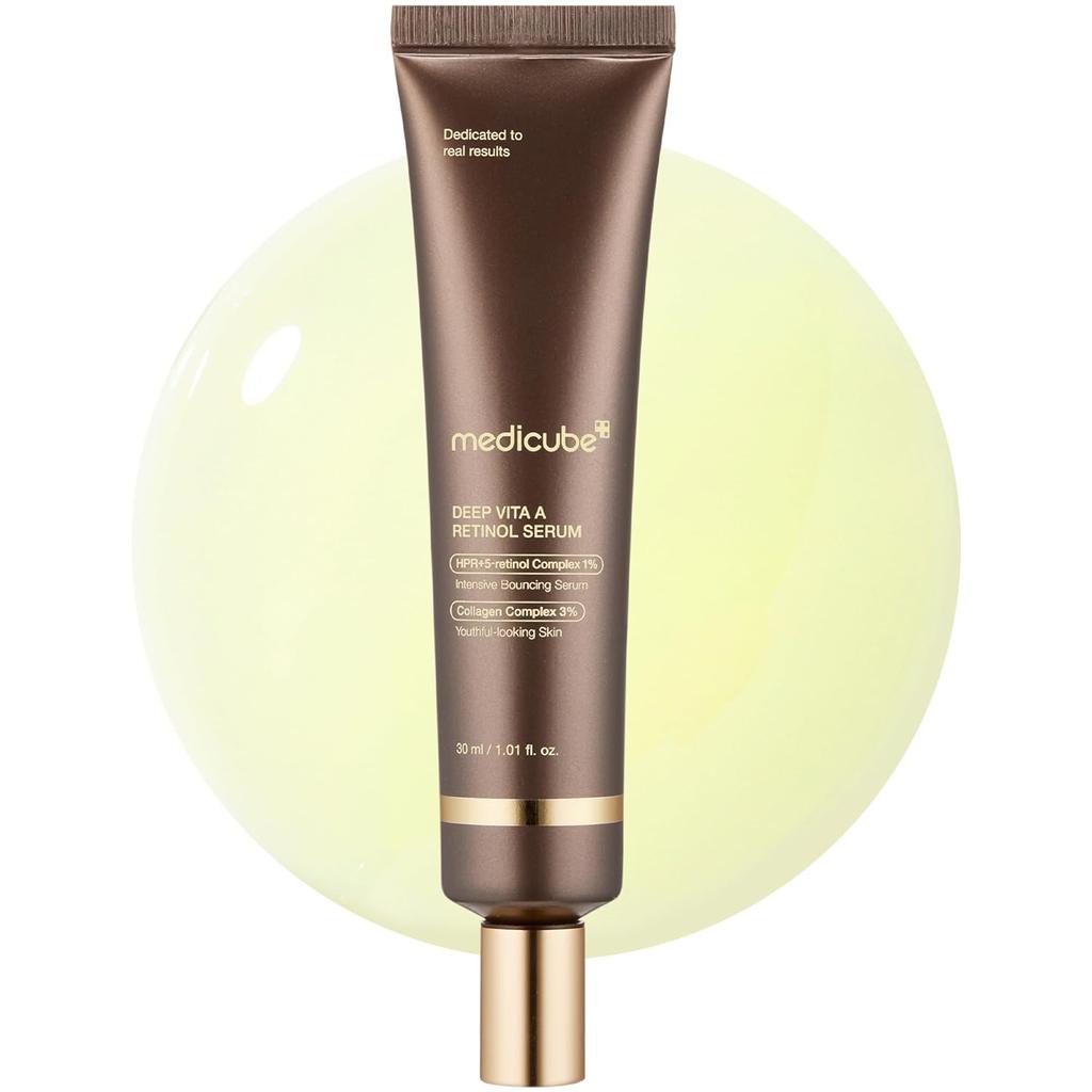 medicube Deep Reviving Bakuchiol Retinol Serum - Anti-Ageing Serum with Retinol & Bakuchiol for Fine Lines