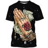 2025 Летняя крутая мужская футболка с 3D-принтом, футболки с деньгами для мужчин, уличная футболка, мужская одежда, Camiseta, мужская одежда, мода, горячая