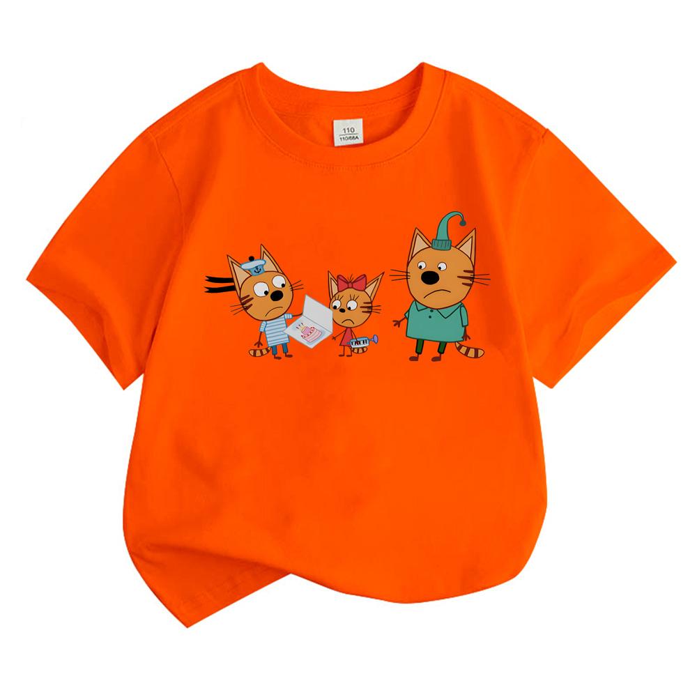 Kid-e-cats Детская футболка для девочек Летняя с коротким рукавом Мягкая 100% Хлопок Мультяшные Детские Розовые Топы Одежда для Малышей и Детей аниме футболка Милая футболка