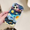 Для Honor 90 Lite P30 Pro Infinix Hot 30 40 40i 40 Pro Smart 8 Pro Vivo V29e V30e Planetary Astronauts кремовая текстура мягкий силиконовый чехол для телефона