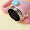800ml Cartoon Doll Straw Thermos Cup Stainless Steel Insulated Water Cup  Office