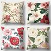 Элегантная наволочка с пионом, чехол для подушки на диван в гостиную, мягкий и удобный, украшение для спальни