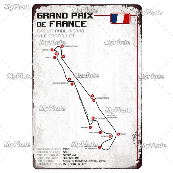 Винтажный гоночный трек, металлический плакат, жестяная табличка для соревнований, железная пластина, бар, клуб, человек, пещера, домашний декор, плакат для фанатов, на заказ