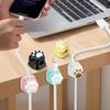 Desktop Cute Cable Organizers Holder Clips Desk Tidy Organiser Self Adhesive Cable Management Office Wire Cord Holder