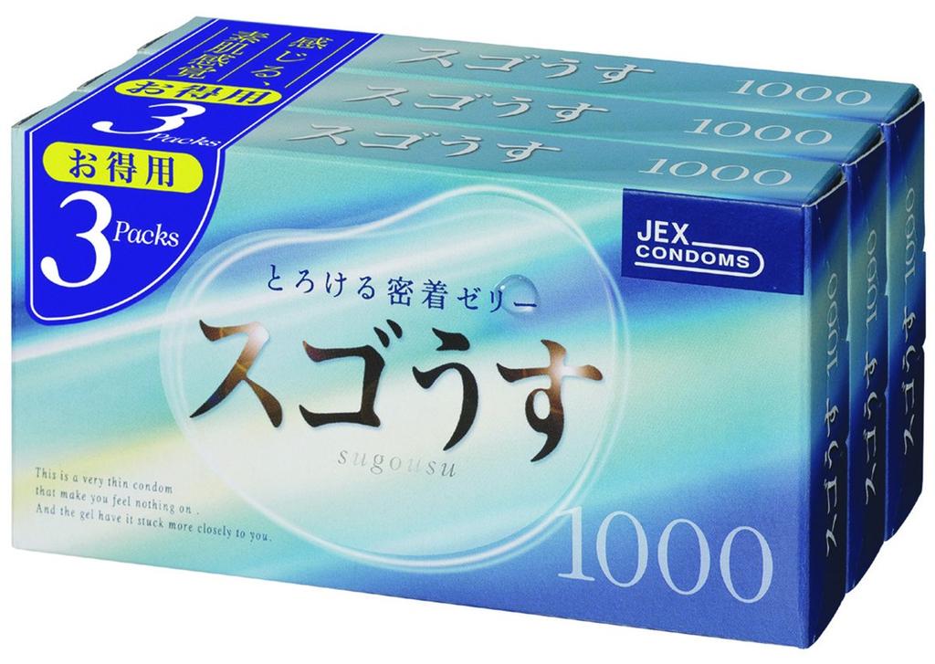 JEX Sugo Usu 1000 12 штук в 3 коробках Резина, коробка,