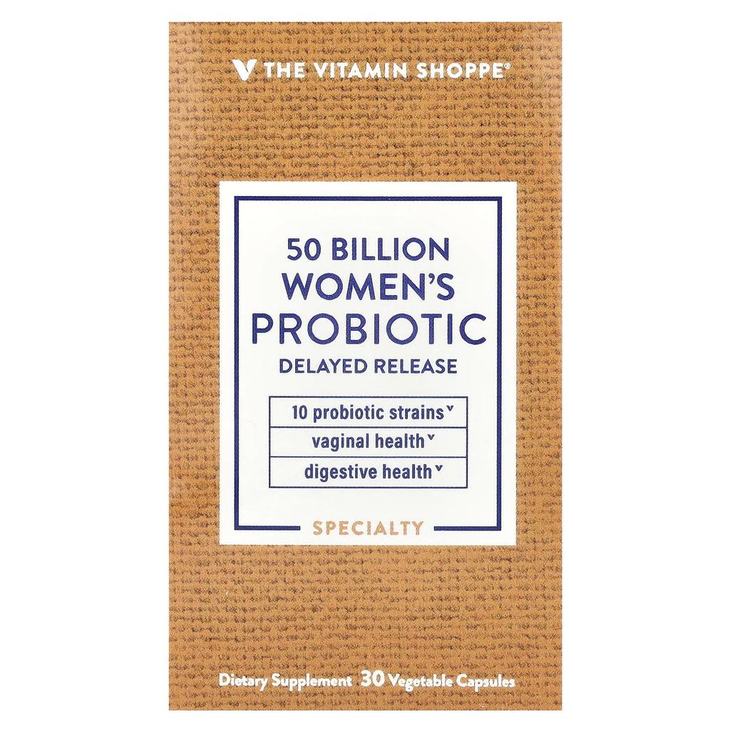 the Vitamin Shoppe Probiotic for Women, KRW 50 Billion, 30 Veggie Capsules