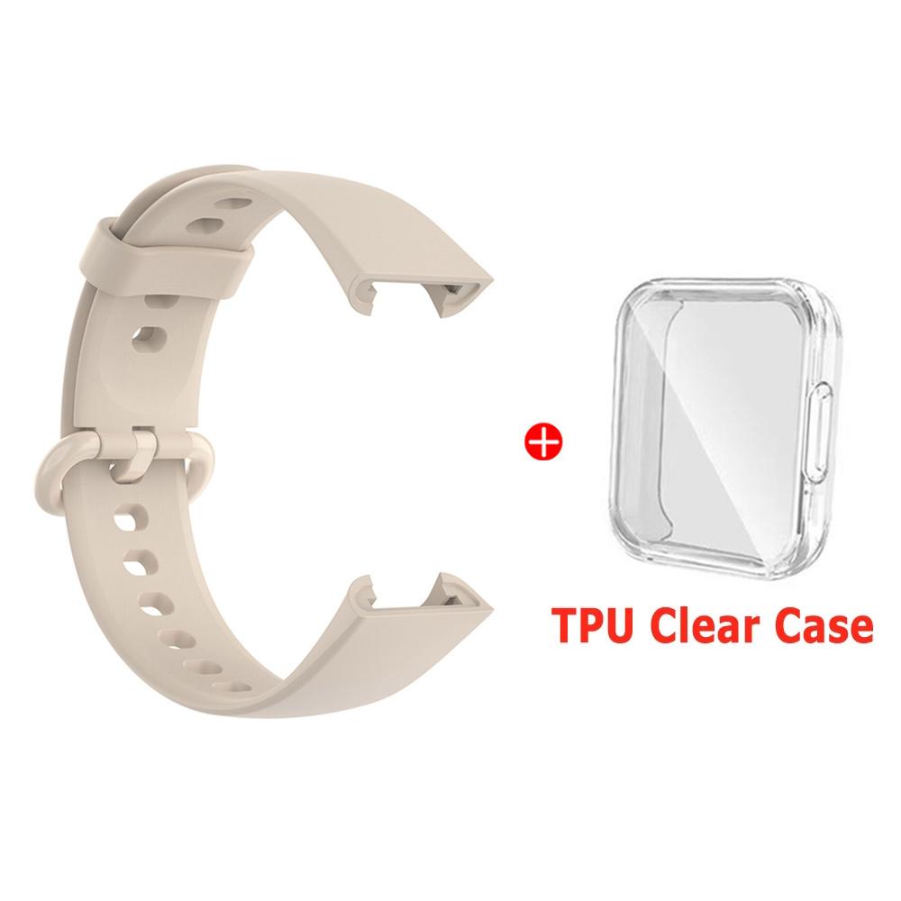 Silicone Strap For Xiaomi Mi Watch Lite 2 Watchbands Watch Strap For Redmi Watch 2 Lite Strap Bracelet With Protector Case