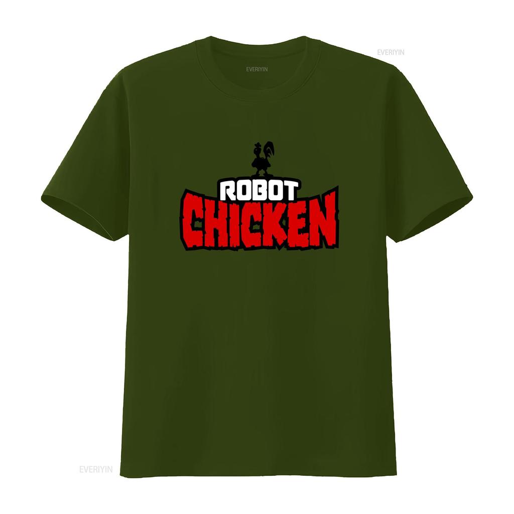 ROBOT CHICKEN TV Show T Shirt Unique and Stylish Design for Fans vintage Washed homme Comfortable Stretched Slightly fashion