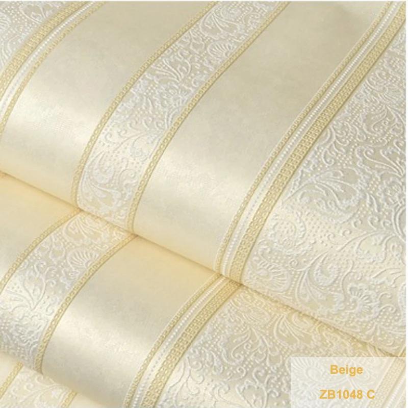 Современные европейские 3D тисненые обои в полоску из нетканого материала в рулоне для гостиной, спальни, фоновые обои, украшение дома