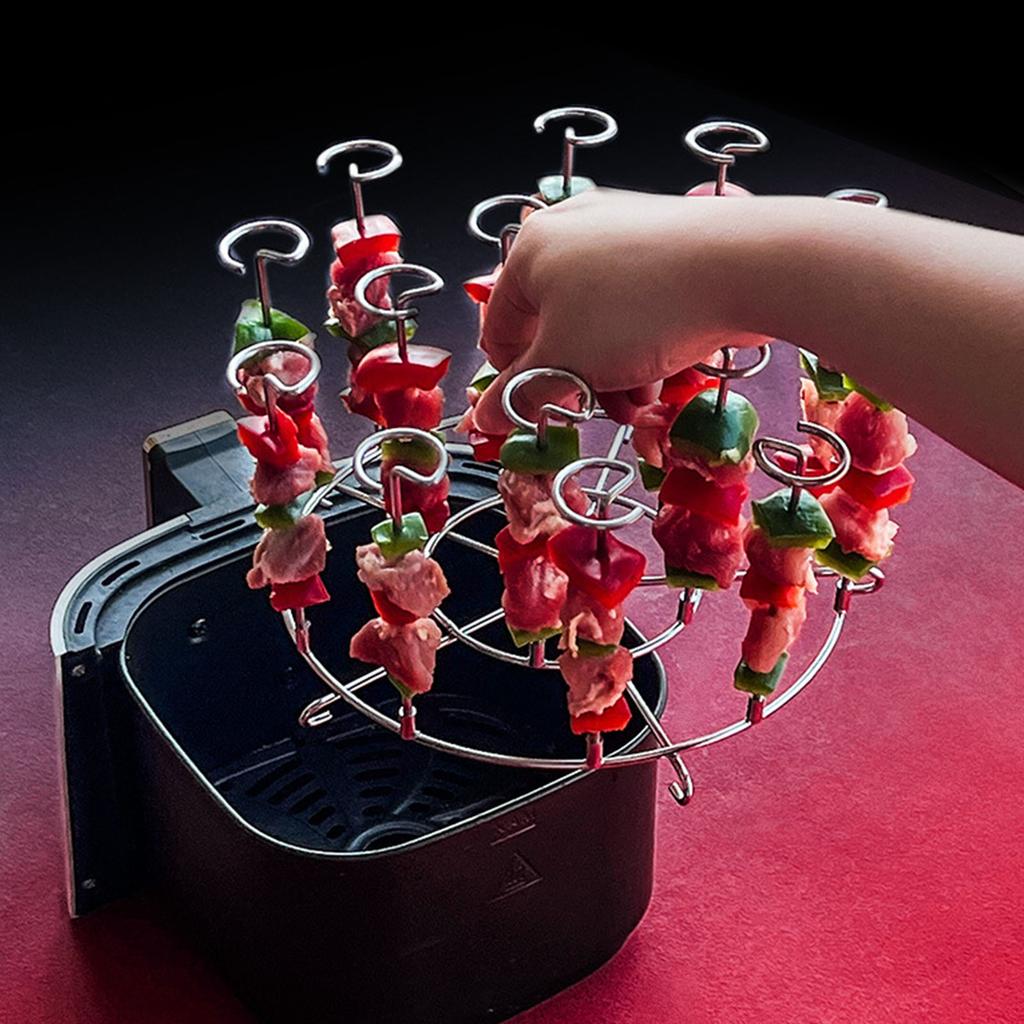 Набор из 30 шампуров для барбекю из нержавеющей стали, термостойкий многофункциональный инструмент для гриля для использования в духовке и аэрофритюрнице