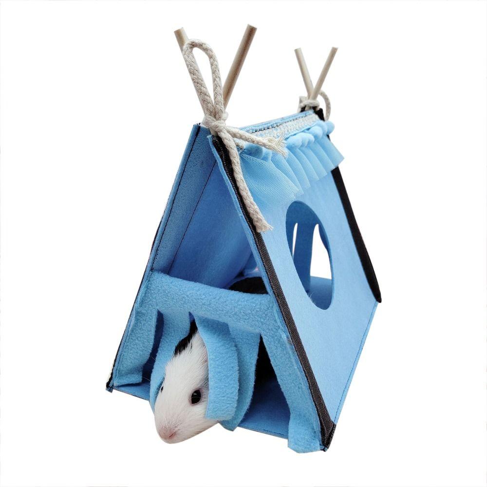 Складная палатка-кролик, скрытая палатка из фетра, гнездо для хомяка в углу, укрытие, домик-палатка для кролика, морская свинка