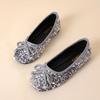 2024 Модные высококачественные однотонные туфли с квадратным носком и неглубоким вырезом, с пайетками, удобные женские туфли без застежек и бантом