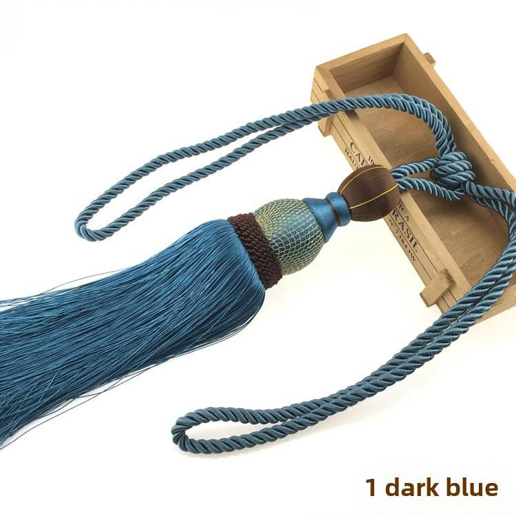 Роскошный золотой проволочный подхват для штор с кисточками в виде шара