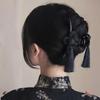 New Chinese Style Ancient Style Hand Woven Tassel Acrylic Clip Elegant Dignified Cheongsam Hanfu Braided Updo Hair Accessories