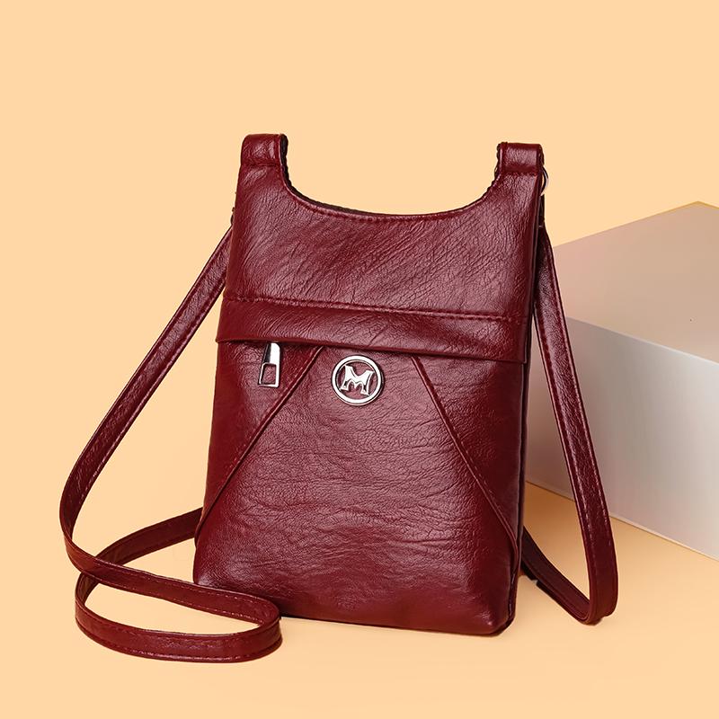 Женская сумка, большая вместимость, сумка через плечо, мягкая кожаная сумка через плечо