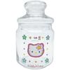 Sanrio "Kaohana Hello Kitty" Retro Candy Pot, Glass Canister, Storage Container, Approx. 500ml, Approx. 9 X 15cm, Character Tableware, Candy Container